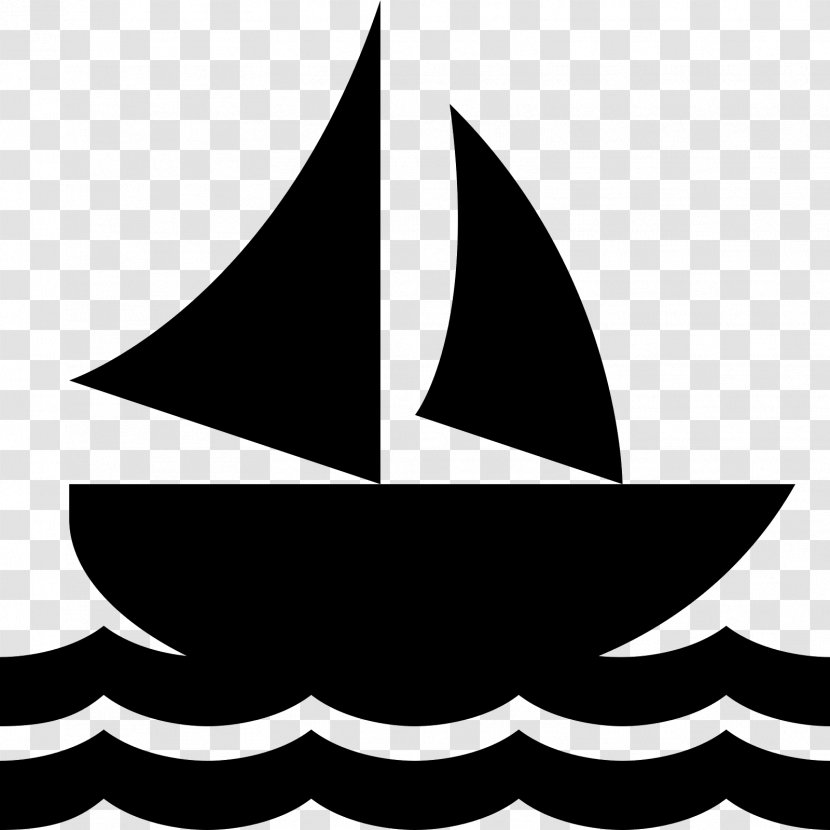 Sailboat Clip Art - Black - Boat Transparent PNG