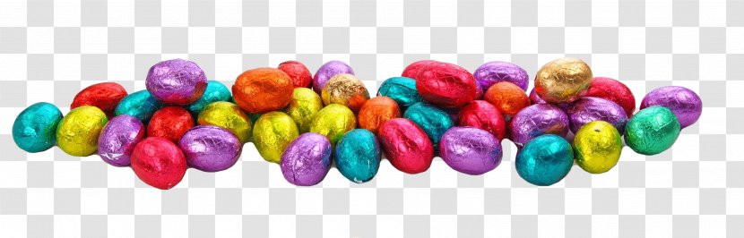 Easter Egg Bunny Chocolate Truffle - Bead - Colorful Eggs Transparent PNG