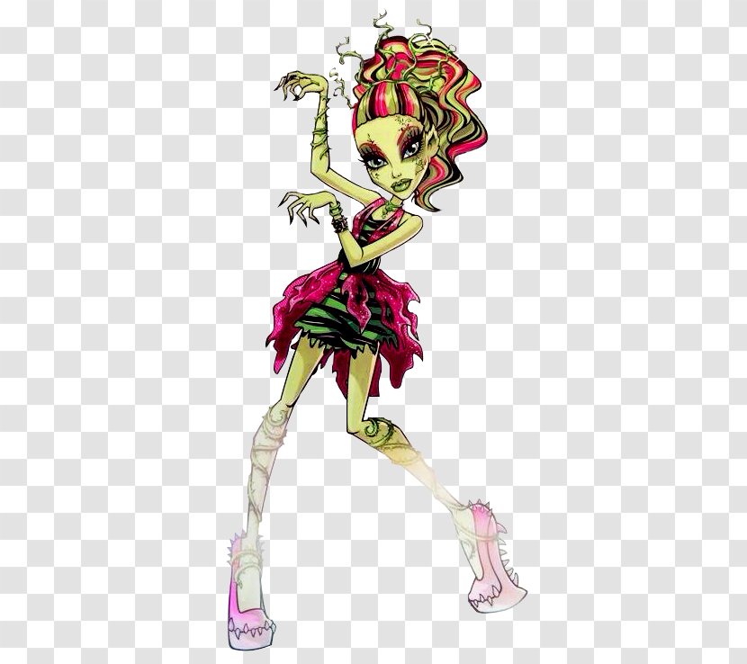 Monster High Frankie Stein Doll Venus Fashion Mega Brands - Flower Transparent PNG