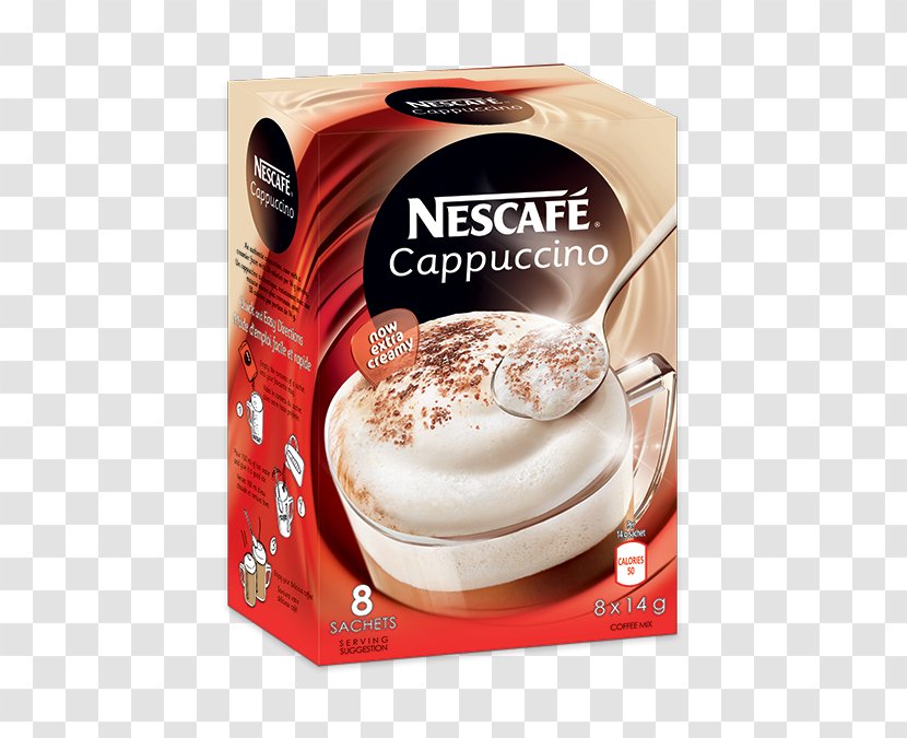 Instant Coffee Cappuccino Cafe Hot Chocolate Transparent PNG