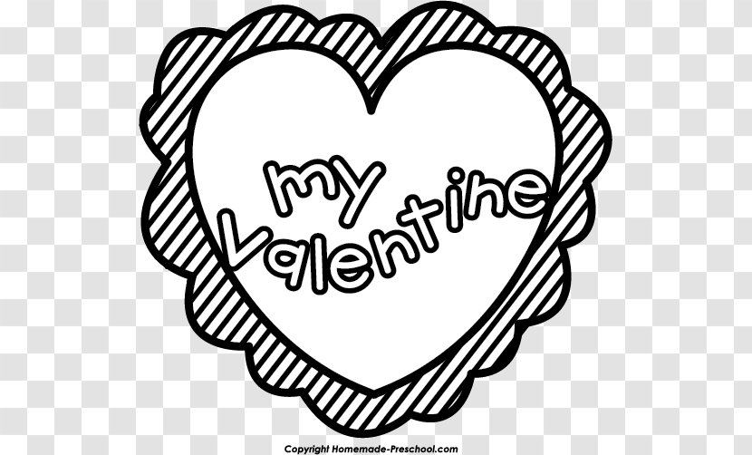 Clip Art Valentine's Day Black And White Image Heart - Flower - Valentines Transparent PNG