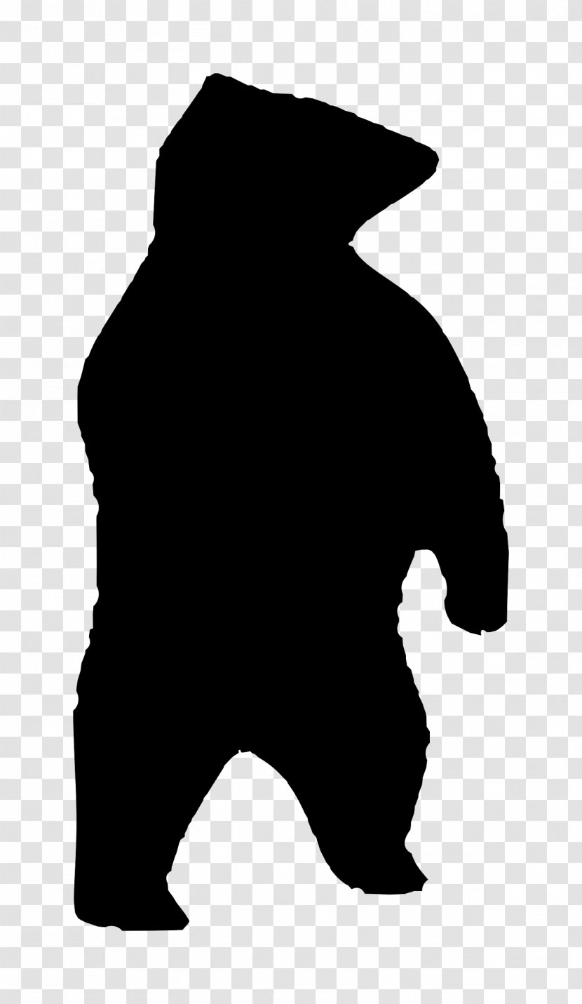 Polar Bear American Black Silhouette Clip Art - Grizzly - Silhouettes Transparent PNG