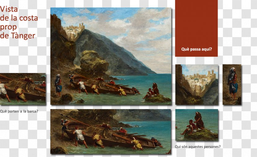 View Of Tangier From The Seashore Painting Giclée Fauna Transparent PNG