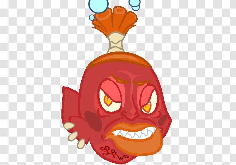 Nose Character Headgear Clip Art - Cartoon - Fish Head Transparent PNG