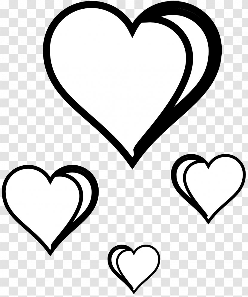 Heart Valentine's Day White Clip Art - Frame - Book Cliparts Transparent PNG