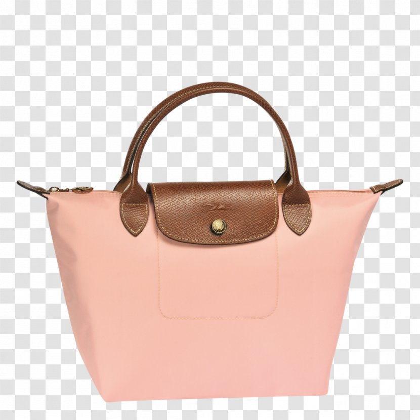 Longchamp Pliage Handbag Beige - Peach - Bag Transparent PNG