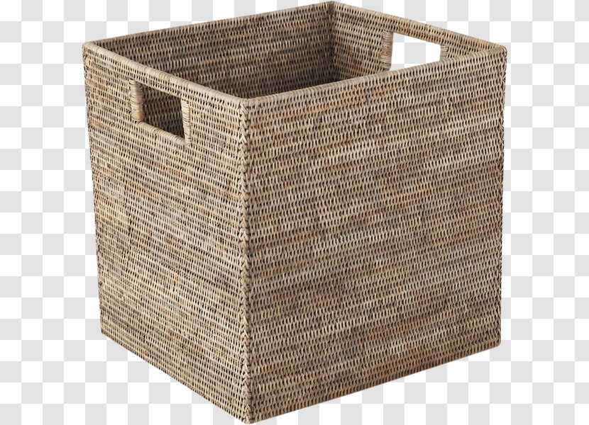 large rattan storage basket