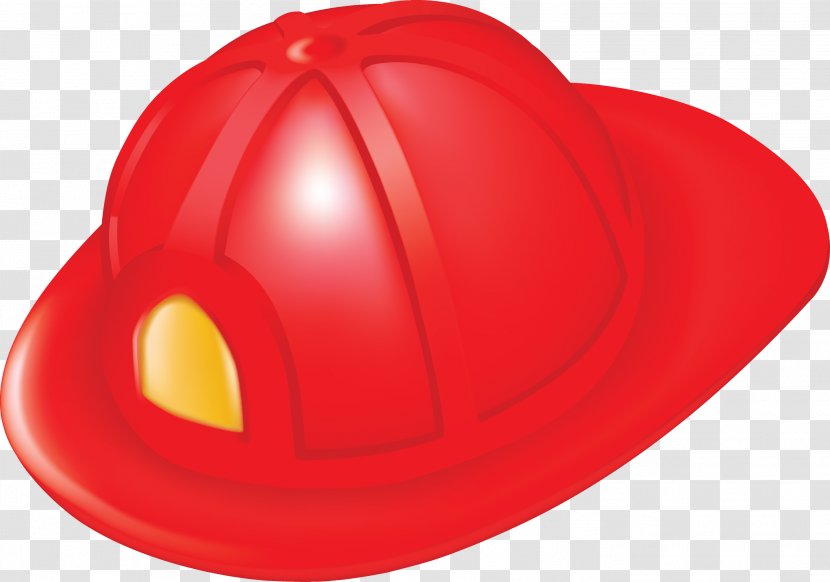 Headgear Firefighter Personal Protective Equipment Hard Hats Clip Art - Red Transparent PNG