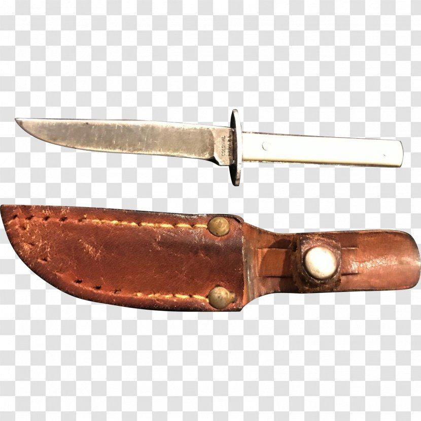 Bowie Knife Hunting & Survival Knives Utility Blade - Scabbard Transparent PNG