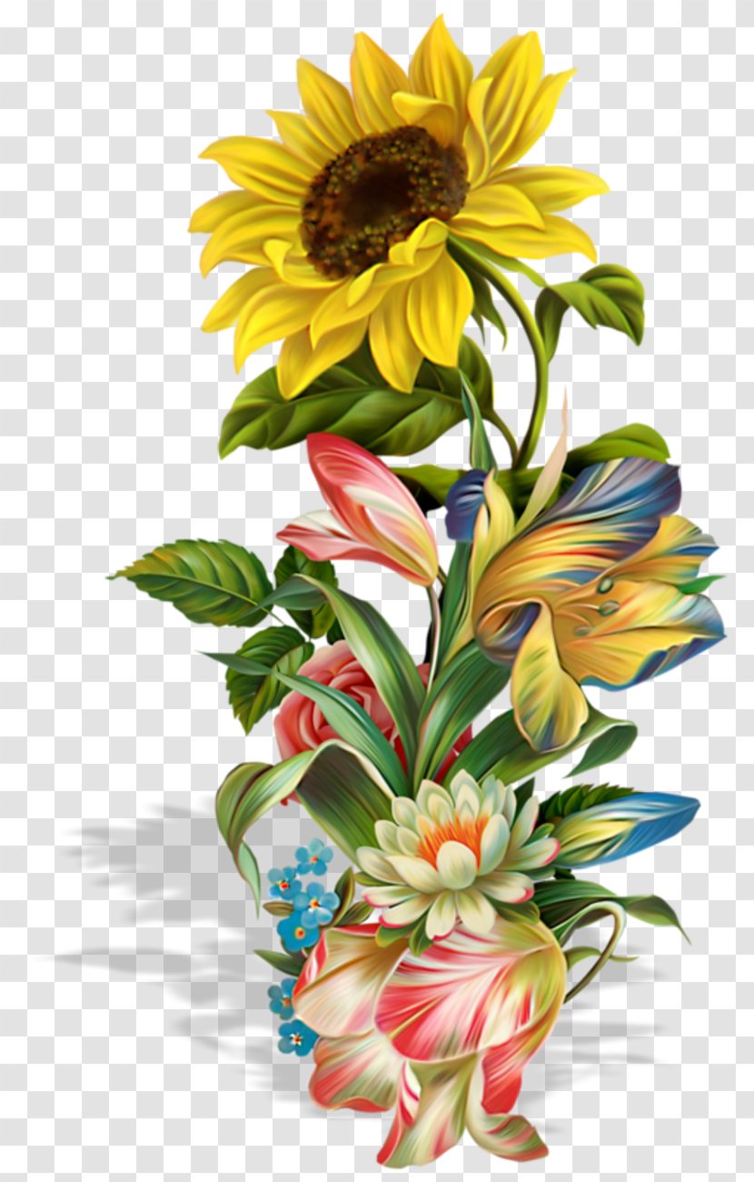 Flower Idea Clip Art - Sunflower - Chrysanths Transparent PNG