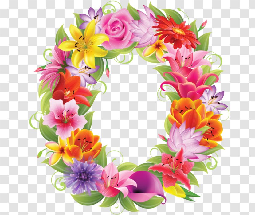 Alphabet Letter Flower Phone Transparent PNG