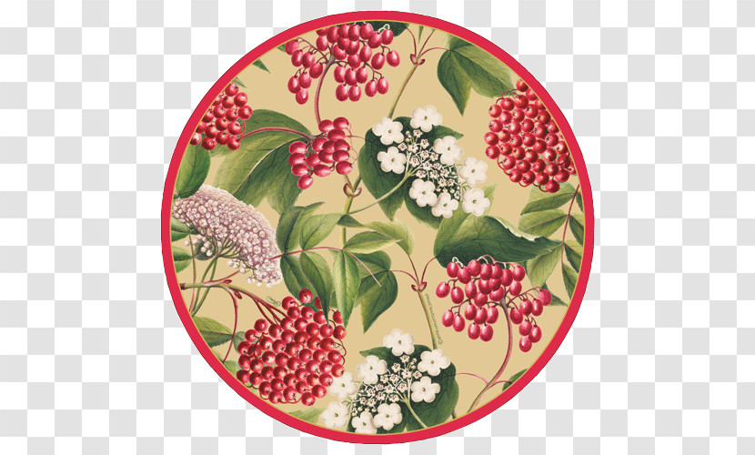 Plate Dishware Plant Berry Flower Transparent PNG
