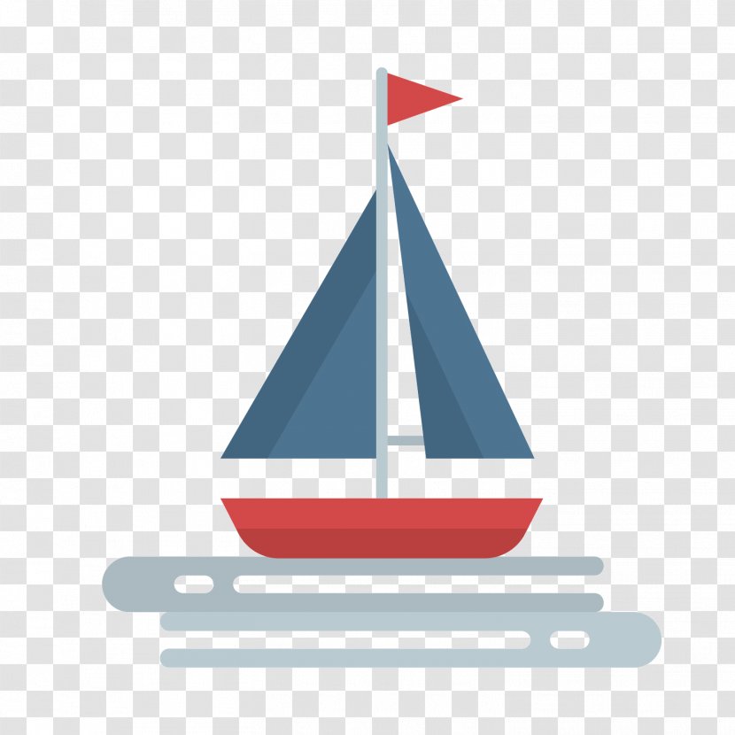 Sailing Ship Euclidean Vector - Sail - Blue Transparent PNG