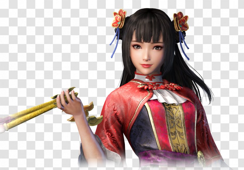 Lady Zhen Dynasty Warriors 9 8 7 - Long Hair - Hime Cut Transparent PNG
