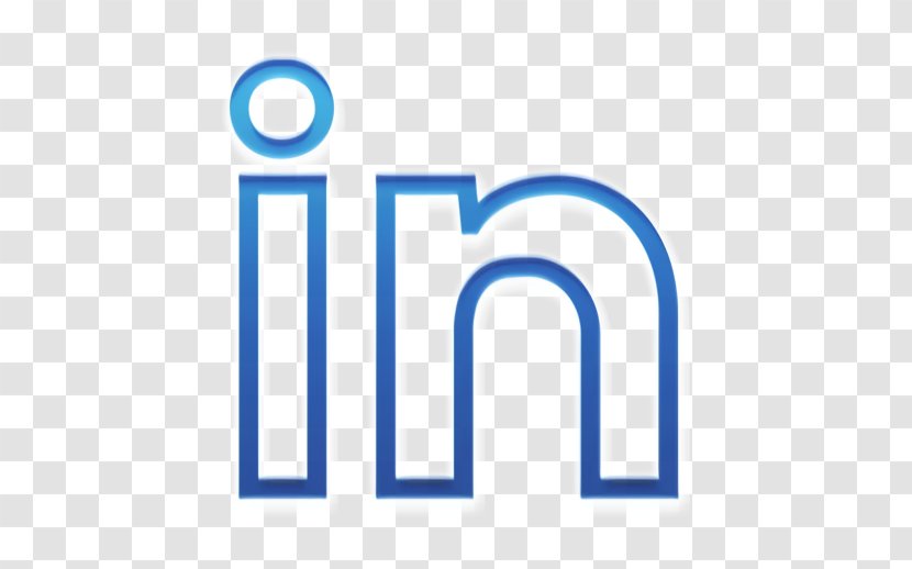 Brand Icon Linkedin Logo - Company - Electric Blue Transparent PNG