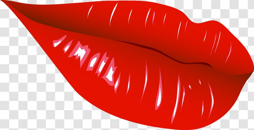 Lip Red Mouth - Lipstick Transparent PNG