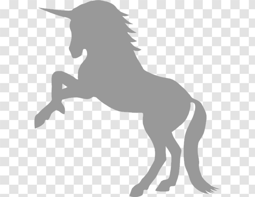 Horse Unicorn Silhouette Clip Art - Pony Transparent PNG