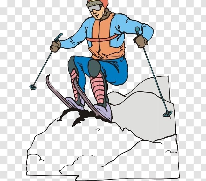 Skiing Sport Clip Art - Climbing Man Transparent PNG