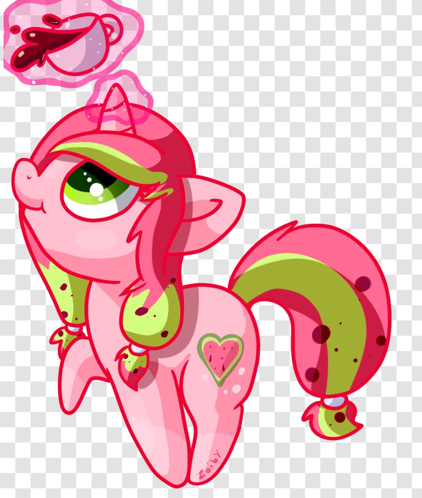 Pony Watermelon Cantaloupe Sugar Melon - Cartoon - Melons Transparent PNG