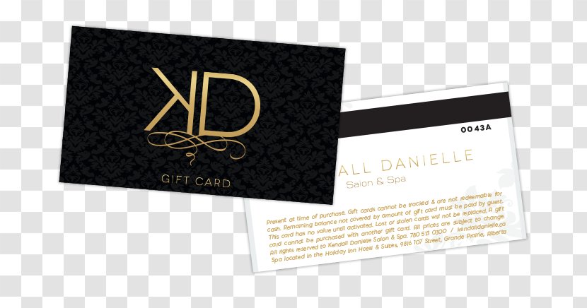 Business Cards Logo Brand - Gift Card Design Transparent PNG