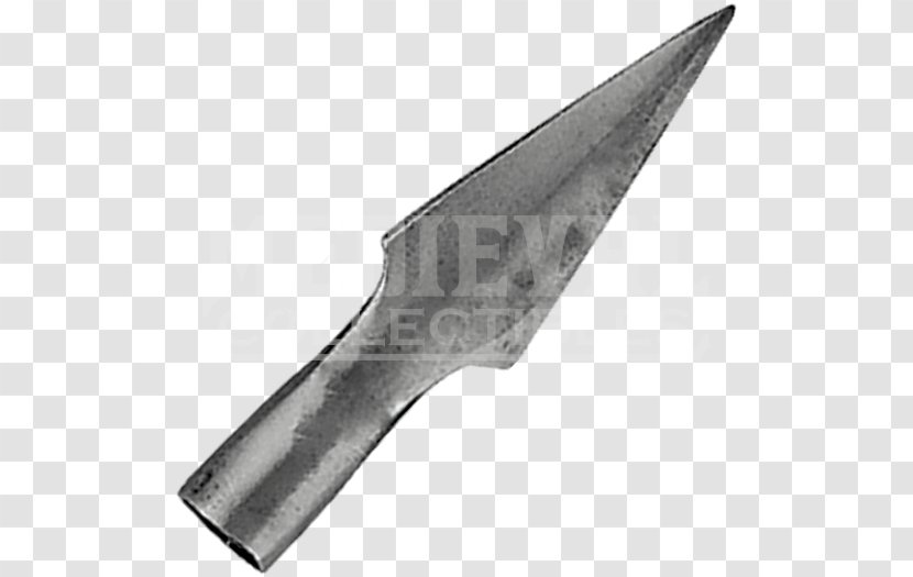 Arrowhead Middle Ages Bodkin Point Archery - Throwing Knife - Arrow Transparent PNG