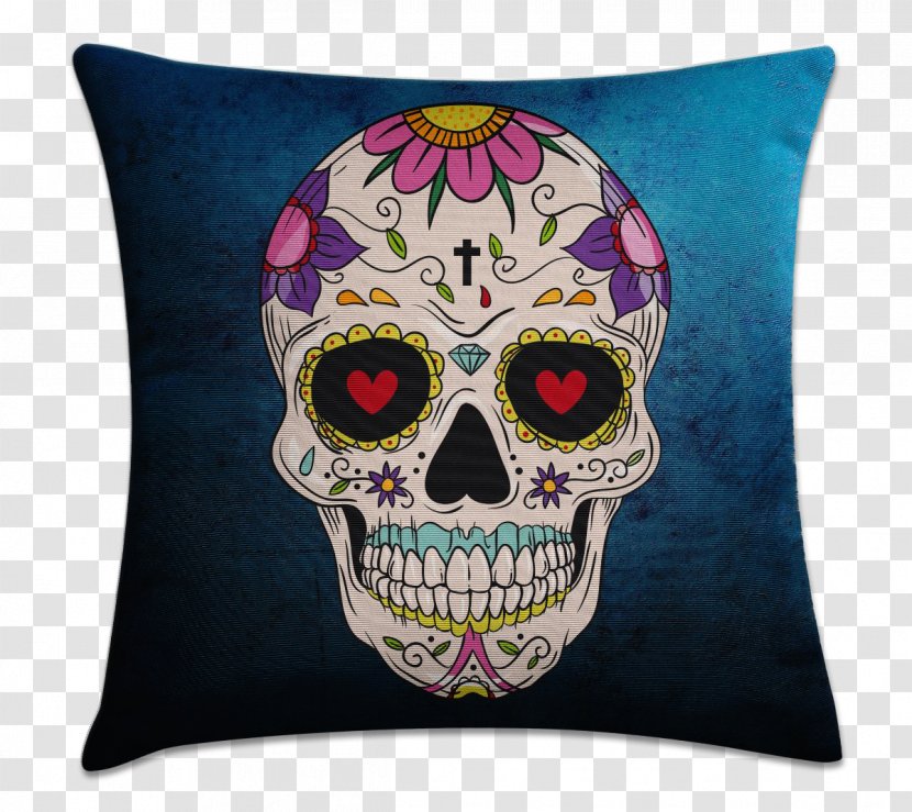 La Calavera Catrina Mexican Cuisine Day Of The Dead Skull - Tshirt Transparent PNG