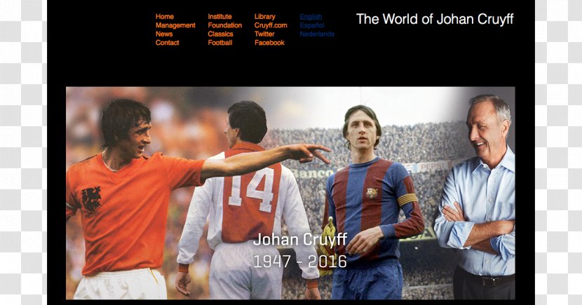 FC Barcelona FIFA World Cup Netherlands National Football Team AFC Ajax Player - Fc - Johan Cruyff Transparent PNG