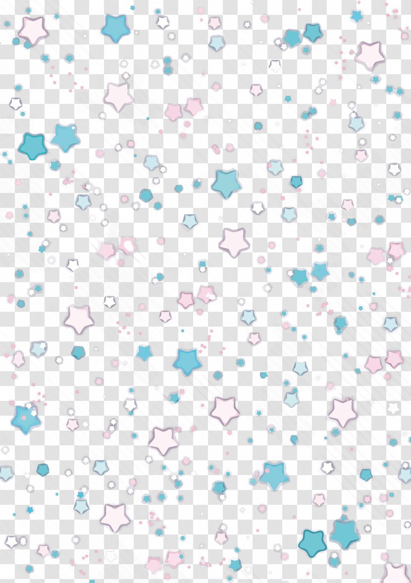 Textile Blue Area Pattern - Product - Vector Stars Shading Transparent PNG