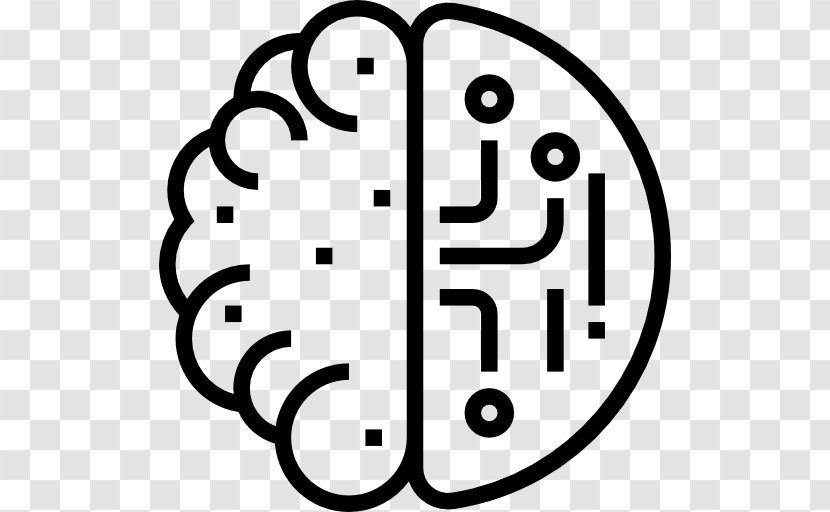 Artificial Intelligence Machine Learning Cognitive Neuroscience Technology - Black And White - Icon Transparent PNG