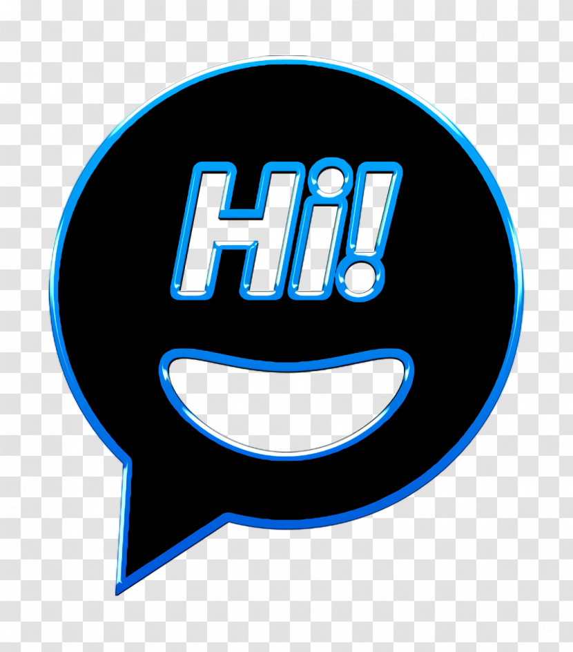 Communications Icon Hi Face Speech Bubble Icon Face Icon Transparent PNG