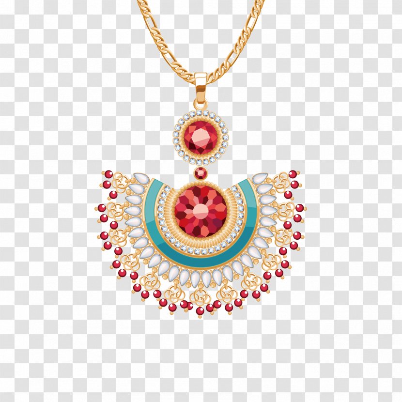 Necklace Jewellery Pendant Pearl - Body Jewelry - Vector Transparent PNG