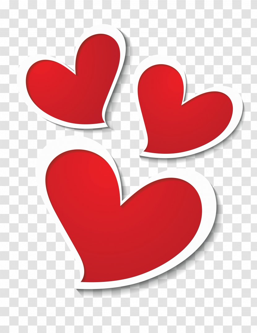 Heart Symbol Clip Art - Flower - Three Hearts Decor Clipart Picture Transparent PNG