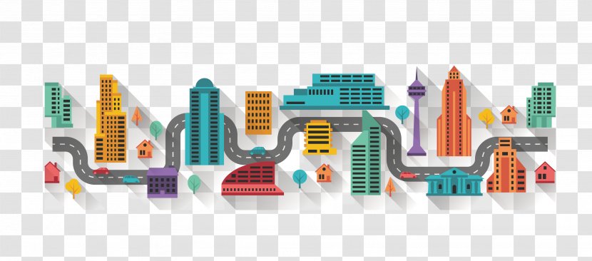 The Architecture Of City Building - Vector Transparent PNG