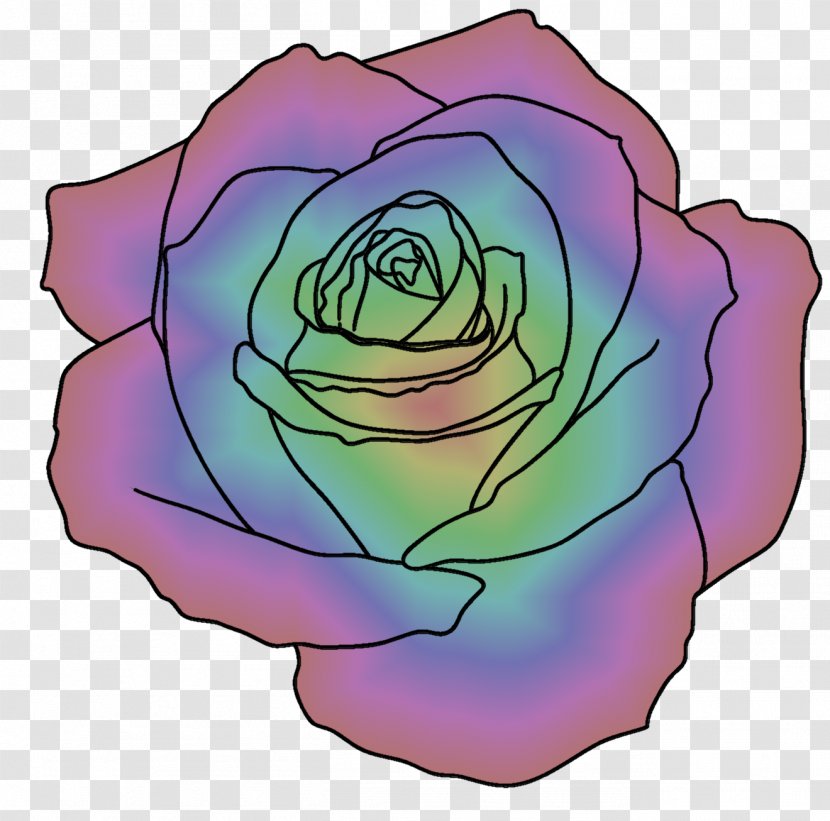 Garden Roses Rainbow Rose Cabbage Clip Art Petal - Rosa Centifolia - Buy Transparent PNG