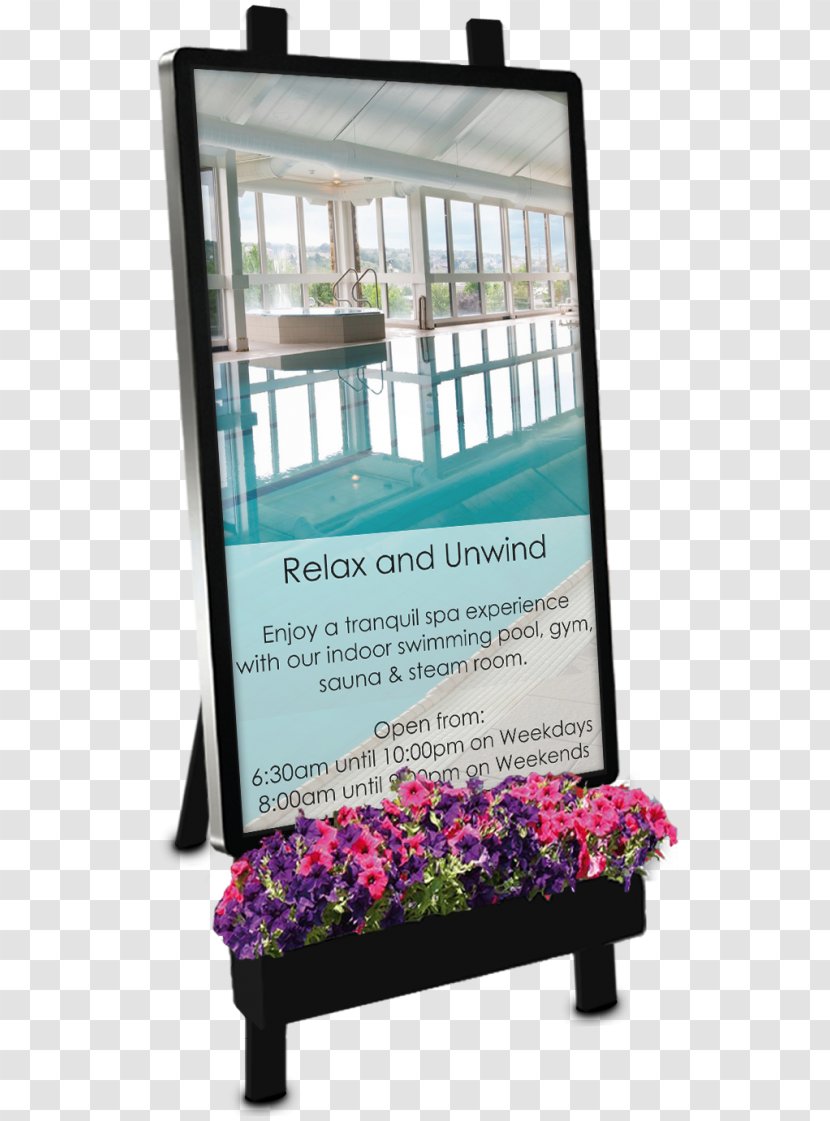 Digital Signs Easel Signage Media Advertising Transparent PNG