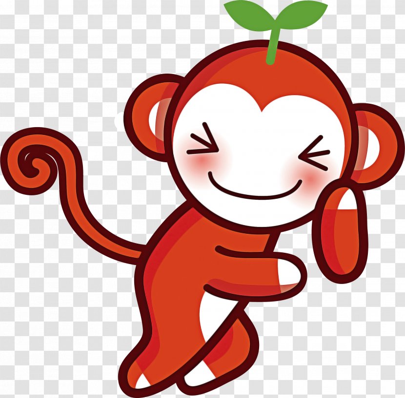 Cartoon Clip Art Red Nose Cheek - Sticker Smile Transparent PNG