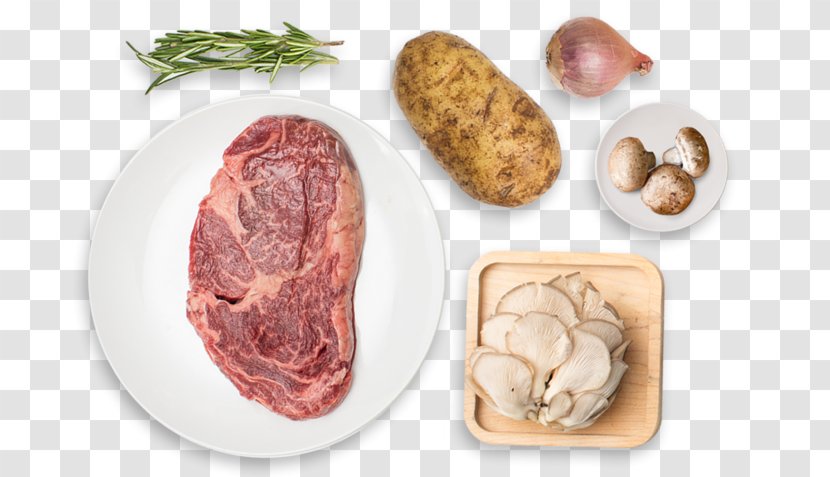 Rib Eye Steak Hash Recipe Mushroom - Watercolor - Oyster Transparent PNG