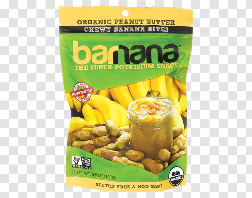 Peanut Butter Vegetarian Cuisine Food Banana - Ingredient - Organic Transparent PNG