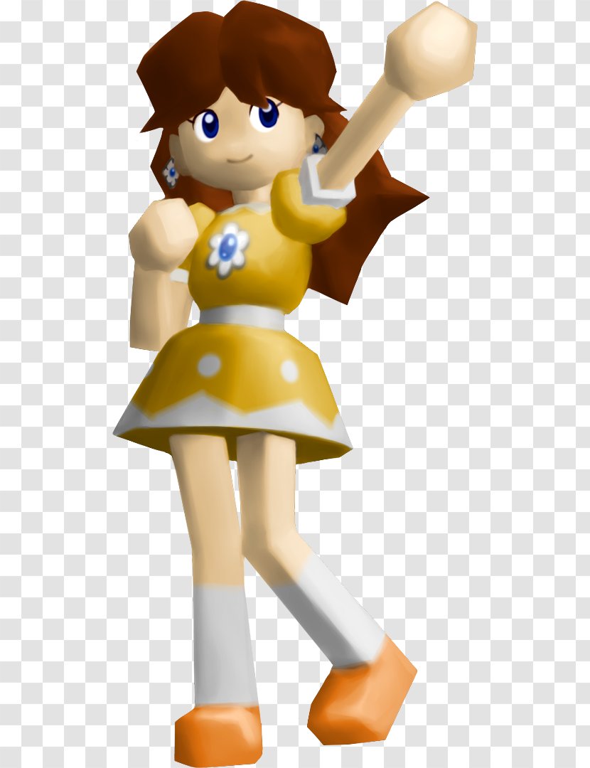 Mario Golf Kart 64 Tennis Princess Daisy - Figurine Transparent PNG