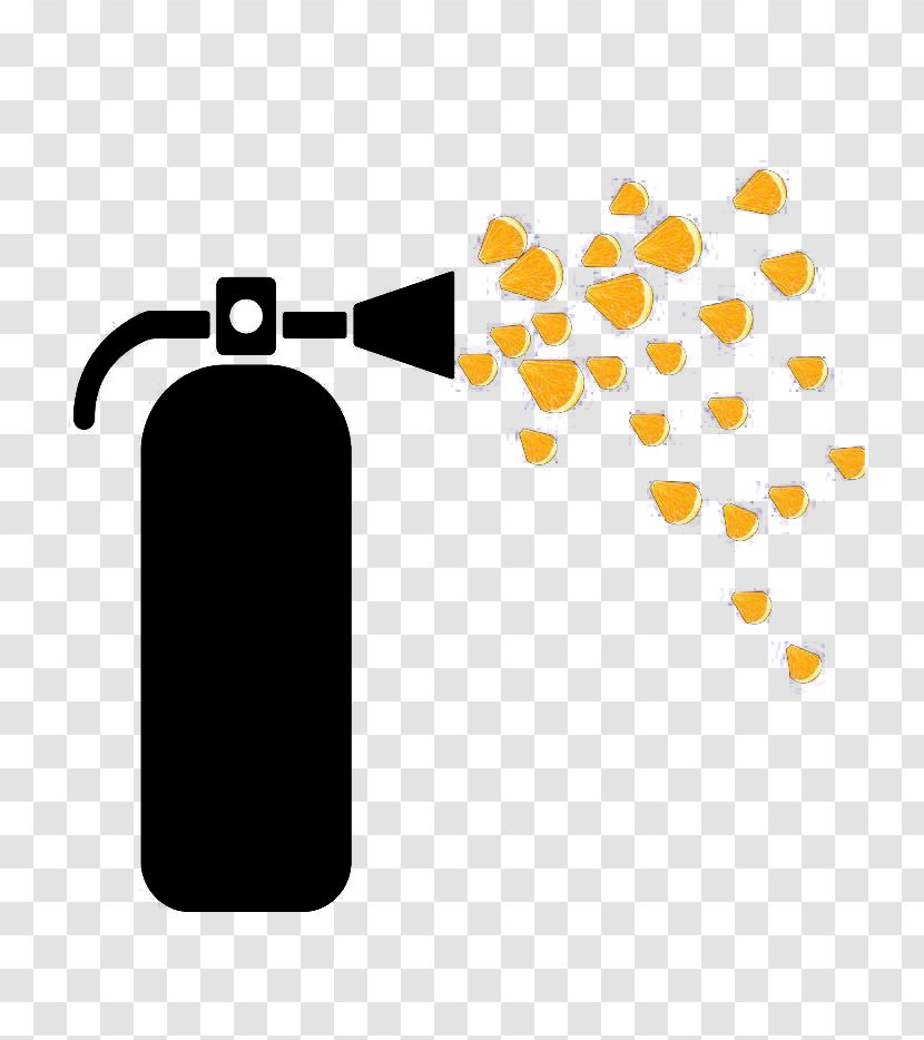 Fire Extinguisher Creativity - Yellow - Creative Transparent PNG