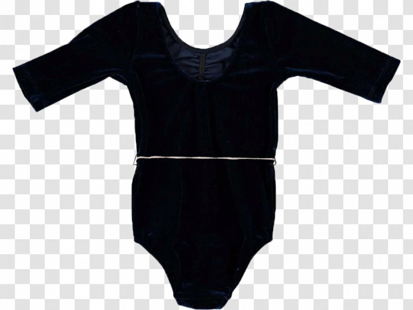 Sleeve Shoulder Dress Sportswear Black M - Neck Transparent PNG