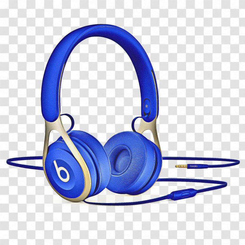 Headphones Cartoon - Audio Equipment - Electric Blue Electronic Device Transparent PNG