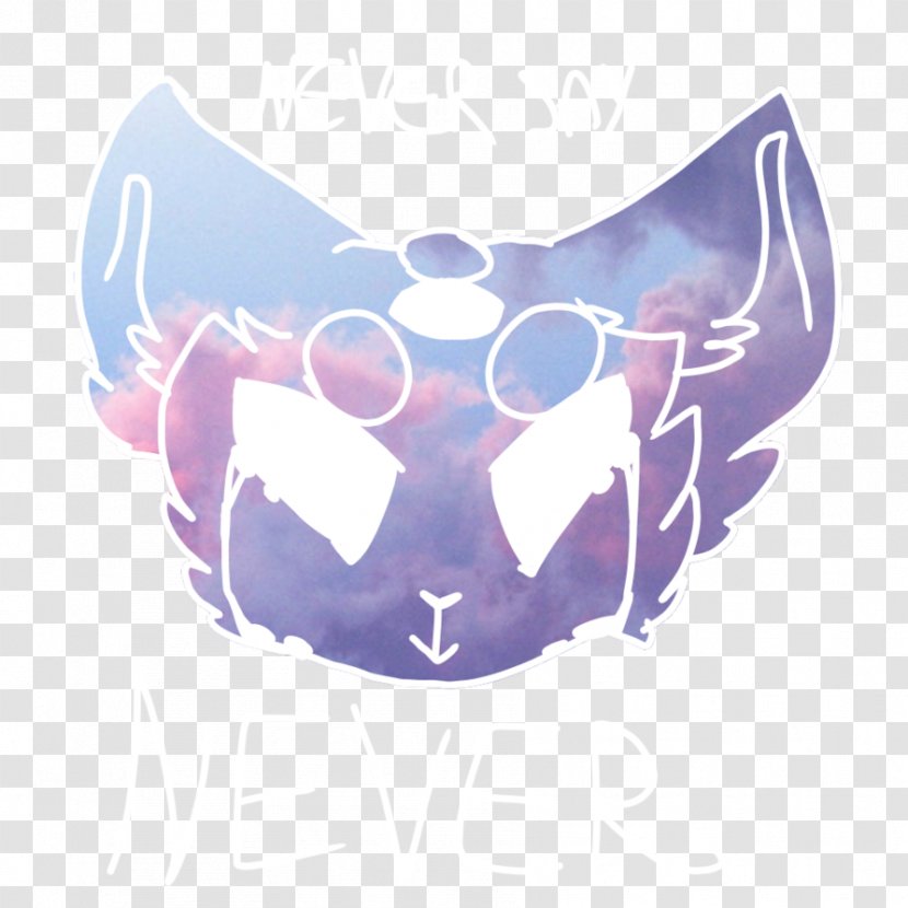 Jaw Font - Blue - Space Cat Transparent PNG