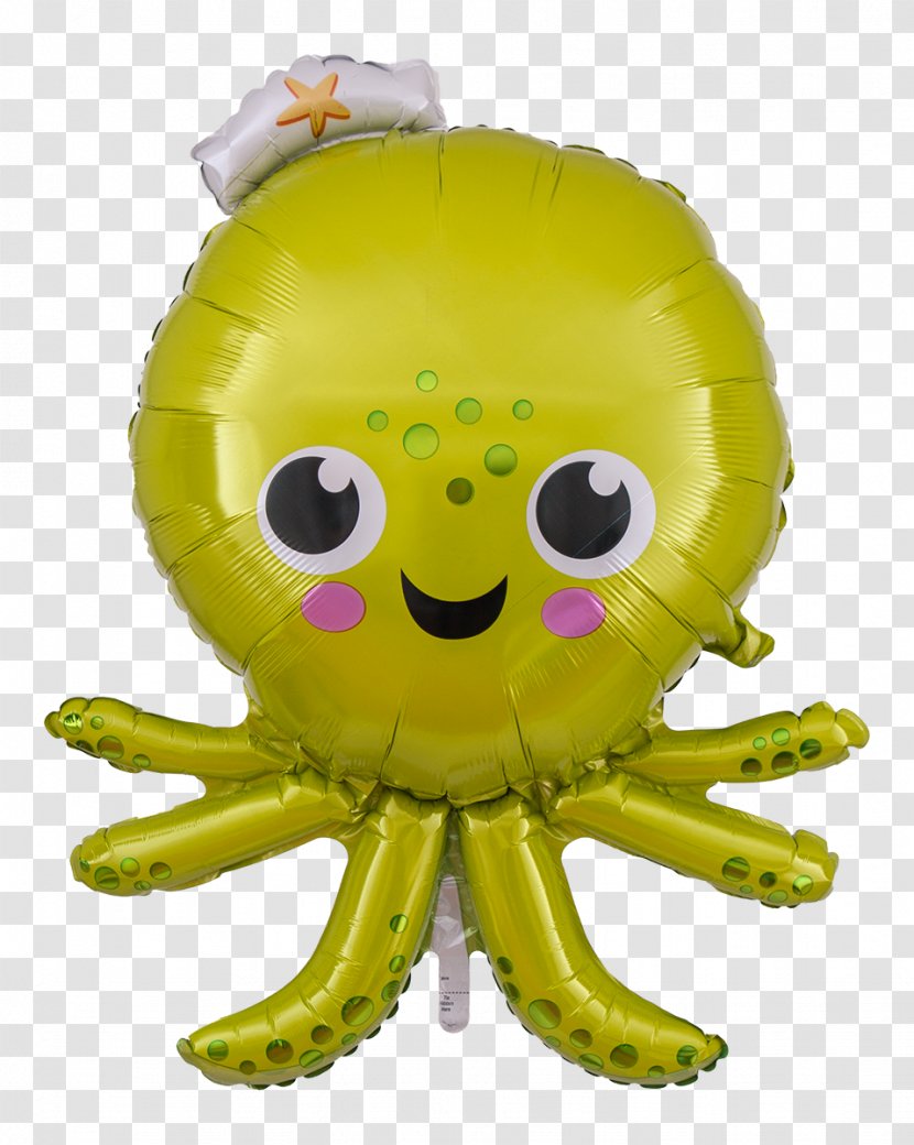 Octopus Birthday Balloon Party Helium - Ballongruessede Transparent PNG
