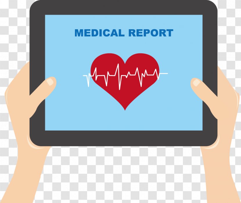 Electrocardiography Health Care Medical Device Medicine - Silhouette - Creative Tablet And ECG Transparent PNG