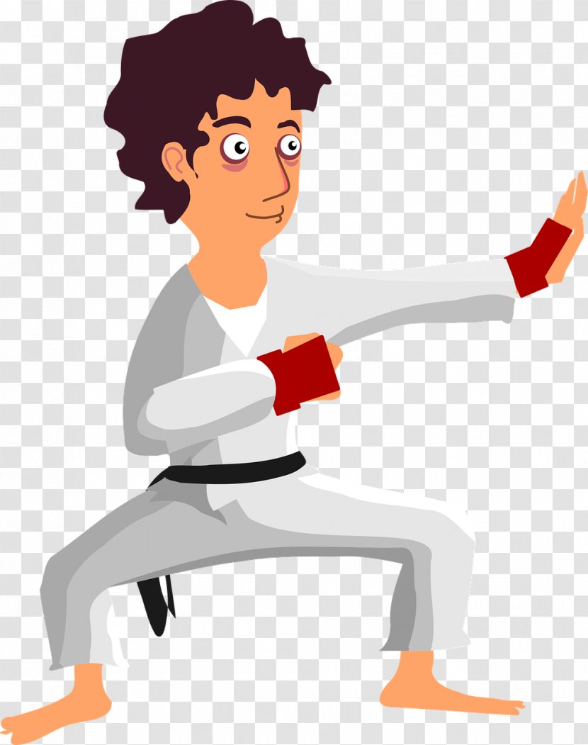 Dizzy's Playland Karate Martial Arts Clip Art - Male - Comic Character Transparent PNG