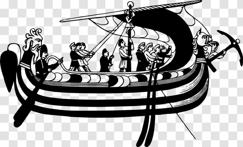 Boat Viking Ships Clip Art - Cartoon Transparent PNG