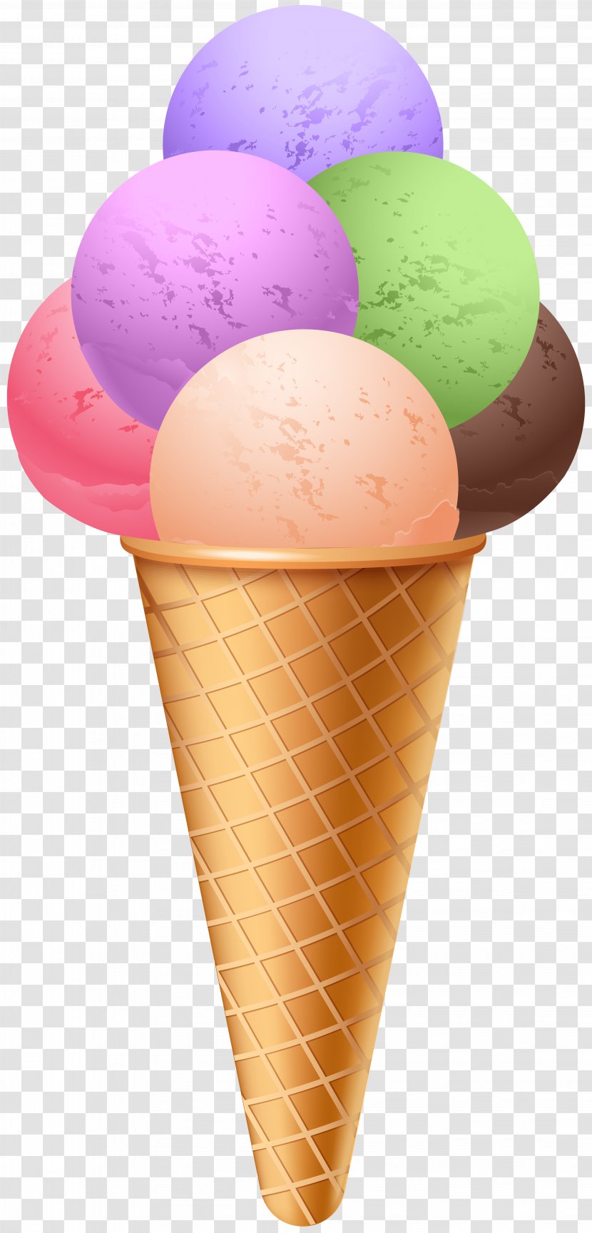 Ice Cream Cone Gelato Pop - Clipart Transparent PNG