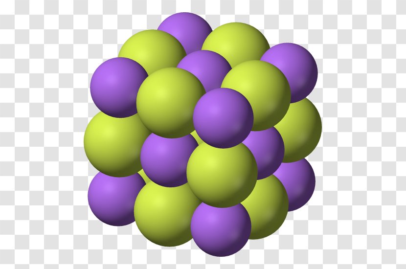 Sodium Fluoride Ionic Bonding Crystal Structure Transparent PNG