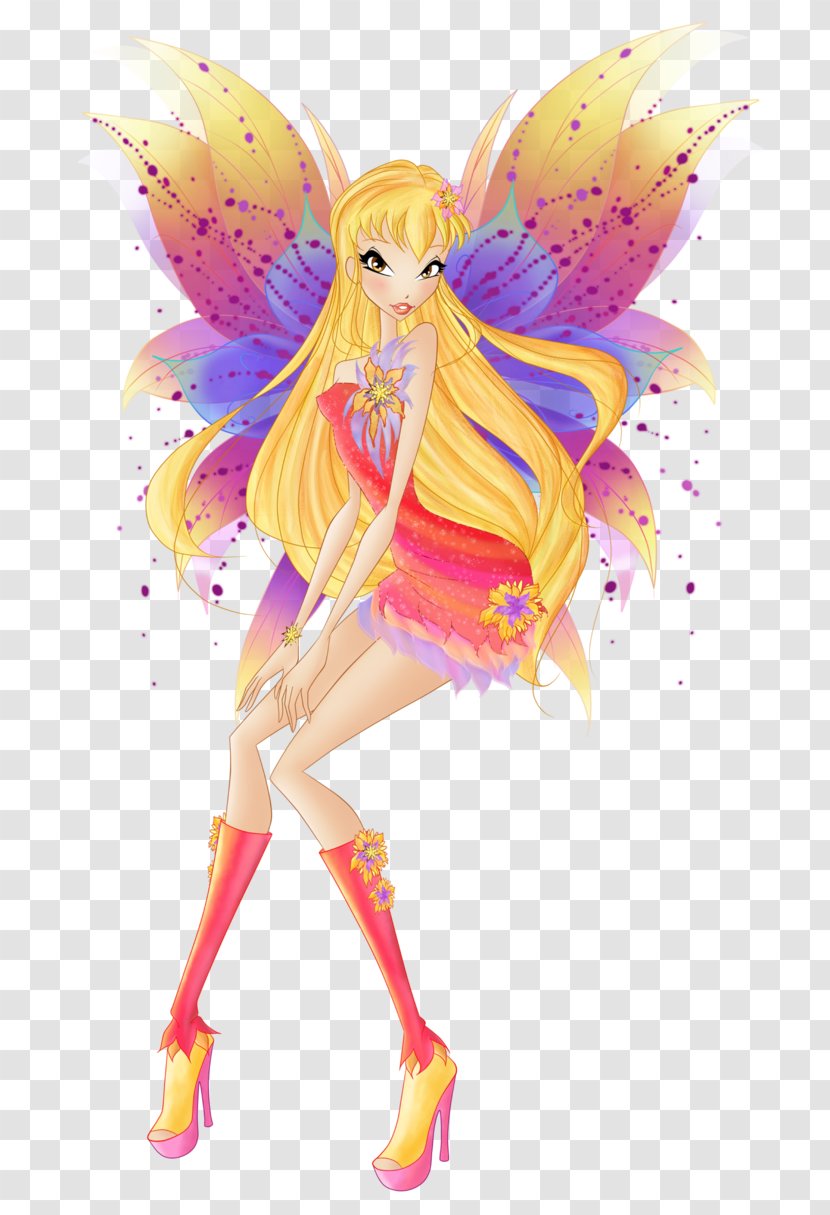 Fairy Barbie Illustration Digital Art Computer - Watercolor - Winx Club Stella Transparent PNG